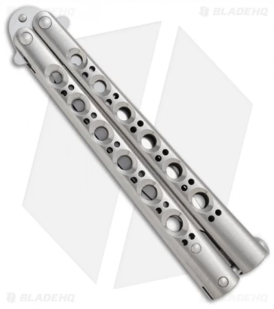 Benchmade 42 Balisong Knife Titanium Butterfly Knife Spring Latch (440C) BM42 4 Benchmade 42 Balisong Knife Titanium Butterfly Knife Spring Latch (440C) BM42 - Image 2