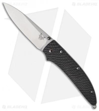 Benchmade Shoki 480-1 Knife W/ Carbon Fiber Handle (2.89" Satin) *1st Prod 3 Benchmade Shoki 480-1 Knife W/ Carbon Fiber Handle (2.89" Satin) *1st Prod