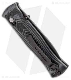 Benchmade Pardue Drop Point AXIS Lock Knife G-10 (3.25" Black) 531BK -Knives Benchmade Store benchmade 531bk pardue axis drop point 154cm black gray side 1