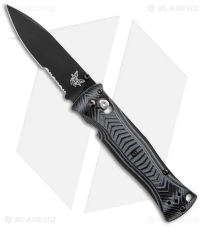 Benchmade Pardue Drop Point AXIS Lock Knife G-10 (3.25" Black Serr) 531SBK 3 Benchmade Pardue Drop Point AXIS Lock Knife G-10 (3.25" Black Serr) 531SBK