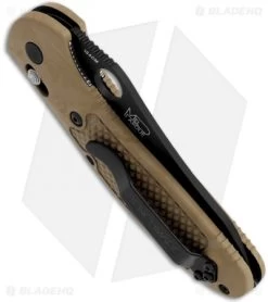 Benchmade Griptilian AXIS Lock Knife Sand (3.45" Black) 550BKHGSN -Knives Benchmade Store benchmade 550bkhgsn grip black tan plain side