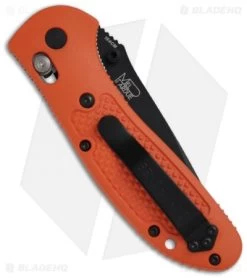 Benchmade Griptilian AXIS Lock Knife Orange (3.45" Black) 551BK-ORG 5 Benchmade Griptilian AXIS Lock Knife Orange (3.45" Black) 551BK-ORG -Knives Benchmade Store benchmade 551sbk org grip drop p back