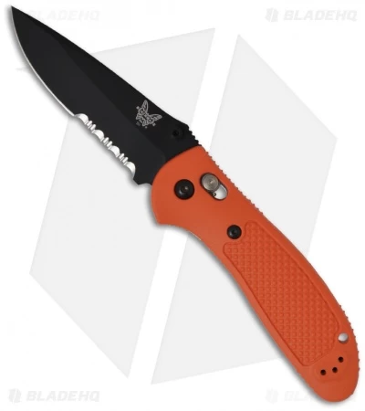 Benchmade Griptilian AXIS Lock Knife (3.45" Black Serr) 551SBK-ORG 3 Benchmade Griptilian AXIS Lock Knife (3.45" Black Serr) 551SBK-ORG