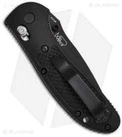 Benchmade Griptilian Tanto AXIS Lock Knife Black (3.45" Black Serr) 553SBK -Knives Benchmade Store benchmade 553bk griptilian tanto back