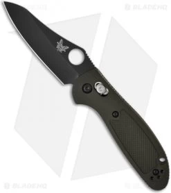 Benchmade Mini Griptilian AXIS Lock Knife Olive Drab (2.91" Black) 555BKHGOD