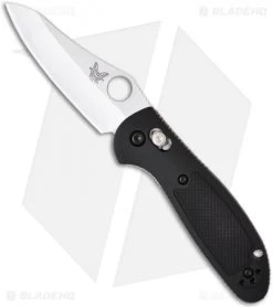 Benchmade Mini Griptilian AXIS Lock Knife Black (2.91" Satin) 555HG