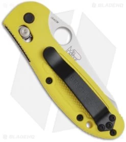 Benchmade Mini Griptilian AXIS Lock Knife Yellow (2.91" Satin) 555HG-YEL -Knives Benchmade Store benchmade 555hg yellow mini griptilian back