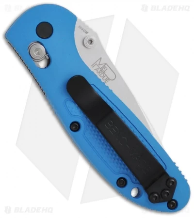 Benchmade Mini Griptilian AXIS Lock Knife Blue (2.91" Satin) 556-BLU-154CM 4 Benchmade Mini Griptilian AXIS Lock Knife Blue (2.91" Satin) 556-BLU-154CM - Image 2