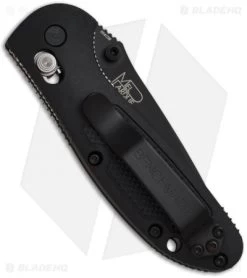 Benchmade Mini Griptilian AXIS Lock Knife (2.91" Black) 556BK-S30V -Knives Benchmade Store benchmade 556bk mini griptilian mdp back