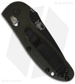 Benchmade Mini Griptilian OD Green Tanto Knife (2.91" Black) 557BKOD 5 Benchmade Mini Griptilian OD Green Tanto Knife (2.91" Black) 557BKOD -Knives Benchmade Store benchmade 556bkod mini griptilian olive drab new back