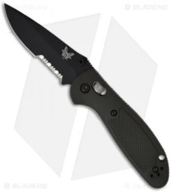 Benchmade Mini Griptilian AXIS Lock Knife Olive Drab (2.91" Black Serr) 556SBKOD