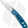 Vintage Benchmade Leopard 612S-BLU Liner Lock Knife (3.0" Satin Serr) -Knives Benchmade Store benchmade 612s blu cm