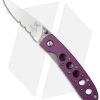 Vintage Benchmade Leopard 612S-PUR Liner Lock Knife (3.0" Satin Serr) -Knives Benchmade Store benchmade 612s pur cm