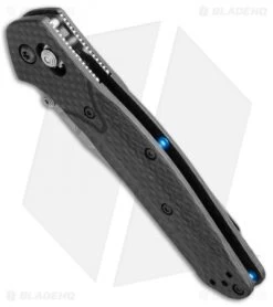 Benchmade 940-1 Osborne AXIS Lock Knife Carbon Fiber (3.4" Stonewash) S90V -Knives Benchmade Store benchmade 940 1 osborne side blue liner 1
