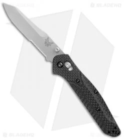 Benchmade 940S-1 Osborne AXIS Lock Knife Carbon Fiber (3.4" Stonewash Serr) S90V