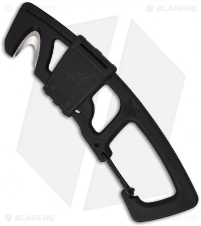 Benchmade Black Strap Cutter Rescue Hook W/ Carabiner 9CB-BLK 3 Benchmade Black Strap Cutter Rescue Hook W/ Carabiner 9CB-BLK
