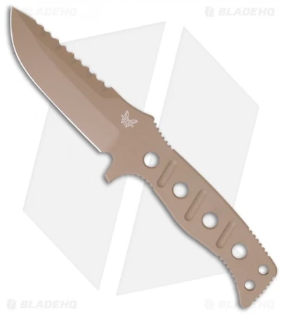 Benchmade 375 Adamas Fixed Blade Knife (4.20" Tan Plain) 375SN 3 Benchmade 375 Adamas Fixed Blade Knife (4.20" Tan Plain) 375SN