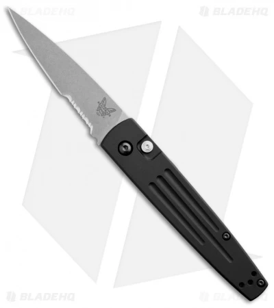 Benchmade Auto Spike Automatic Knife (3.41" Stonewash Serr) 1000S-1301SW 3 Benchmade Auto Spike Automatic Knife (3.41" Stonewash Serr) 1000S-1301SW