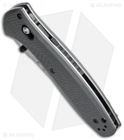 Benchmade Barrage AXIS-Assist Knife Gray G-10 (3.6" Satin) 580-2 4 Benchmade Barrage AXIS-Assist Knife Gray G-10 (3.6" Satin) 580-2 - Image 2