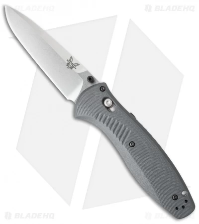 Benchmade Barrage AXIS-Assist Knife Gray G-10 (3.6" Satin) 580-2 3 Benchmade Barrage AXIS-Assist Knife Gray G-10 (3.6" Satin) 580-2