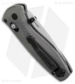 Benchmade Mini Barrage AXIS-Assist Knife Gray G-10 (2.91" Satin) 585-2 5 Benchmade Mini Barrage AXIS-Assist Knife Gray G-10 (2.91" Satin) 585-2 -Knives Benchmade Store benchmade mini barrage 585 2 back