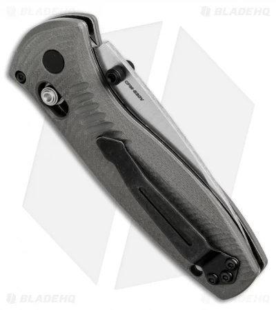 Benchmade Mini Barrage AXIS-Assist Knife Gray G-10 (2.91" Satin) 585-2 4 Benchmade Mini Barrage AXIS-Assist Knife Gray G-10 (2.91" Satin) 585-2 - Image 2