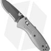 Benchmade Mini Barrage AXIS-Assist Knife Gray G-10 (2.91" Black Serr) 585SBK-2 2 Benchmade Mini Barrage AXIS-Assist Knife Gray G-10 (2.91" Black Serr) 585SBK-2 -Knives Benchmade Store benchmade mini barrage 585sbk 2 cm