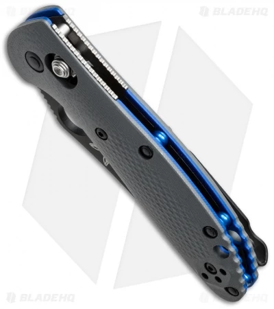 Benchmade Mini Griptilian AXIS Lock Knife Gray/Blue G-10 (2.91" Black) 555BK-1 4 Benchmade Mini Griptilian AXIS Lock Knife Gray/Blue G-10 (2.91" Black) 555BK-1 - Image 2