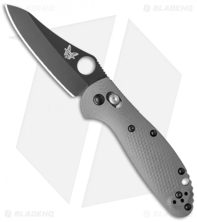Benchmade Mini Griptilian AXIS Lock Knife Gray/Blue G-10 (2.91" Black) 555BK-1 3 Benchmade Mini Griptilian AXIS Lock Knife Gray/Blue G-10 (2.91" Black) 555BK-1
