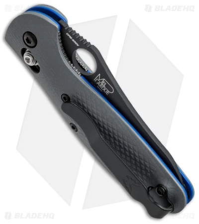Benchmade Mini Griptilian AXIS Lock Knife Gray/Blue G-10 (2.91" Black) 555BK-1 5 Benchmade Mini Griptilian AXIS Lock Knife Gray/Blue G-10 (2.91" Black) 555BK-1 - Image 3