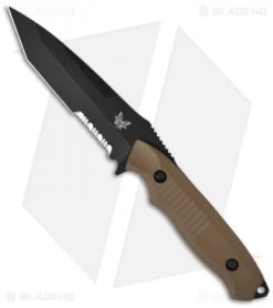 Knives Benchmade Store 33 Benchmade 141SBKSN Nimravus Tanto Knife (4.5" Black Serr)