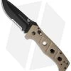 Benchmade Sibert 275SBKSN Adamas AXIS Lock Knife Tan G-10 (3.82" Black Serr) -Knives Benchmade Store benchmade sibert adams 275sbksn