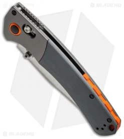 Benchmade Hunt Crooked River AXIS Lock Knife Gray G-10 (4" Satin) 15080-1 -Knives Benchmade Store chaves fixed blade skull clip bottom cm