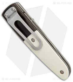 Vintage Benchmade 850-01 Mel Pardue Knife Black Dymondwood/Ivory (2.8" Satin) -Knives Benchmade Store vintage benchmade 850 01 Mel Pardue black dymondwood ivory BHQ 37799 er side