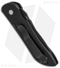 Vintage Benchmade 9500SBT Mini-Auto Stryker Automatic Knife (2.9" Black Serr) -Knives Benchmade Store vintage benchmade mini auto stryker black serr 9500sbt BHQ 37218 er side